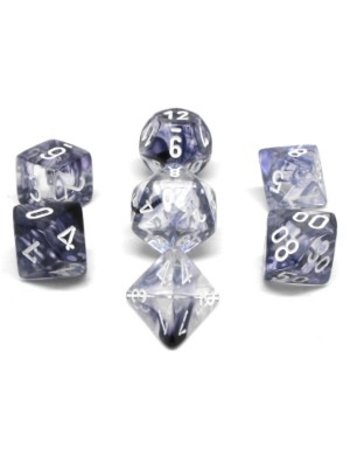 Chessex Set 7D Poly Nebula Black/white