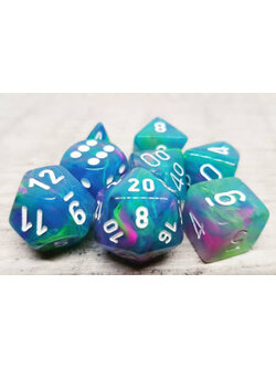 Chessex Set 7D Poly Festive Waterlilly/Black