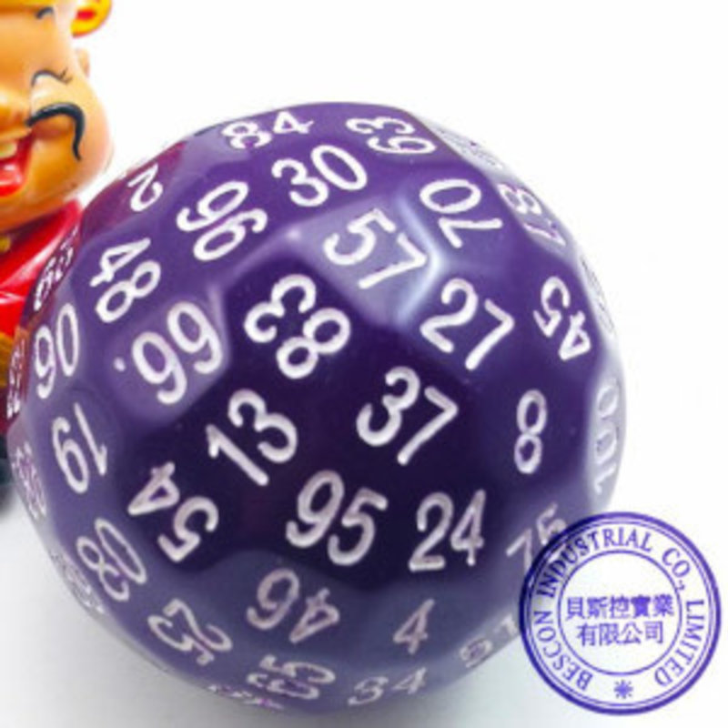 Bescon 100-sided opaque Purple dice