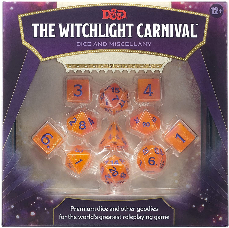 Wizard Of The Coast DND RPG Witchlight Carnival Dice Set