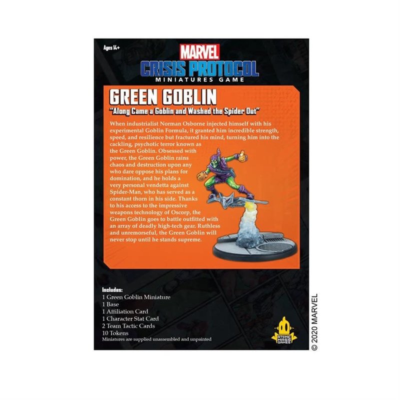 Atomic Mass Game Marvel Crisis Protocol - Green Goblin Character Pack (Eng)