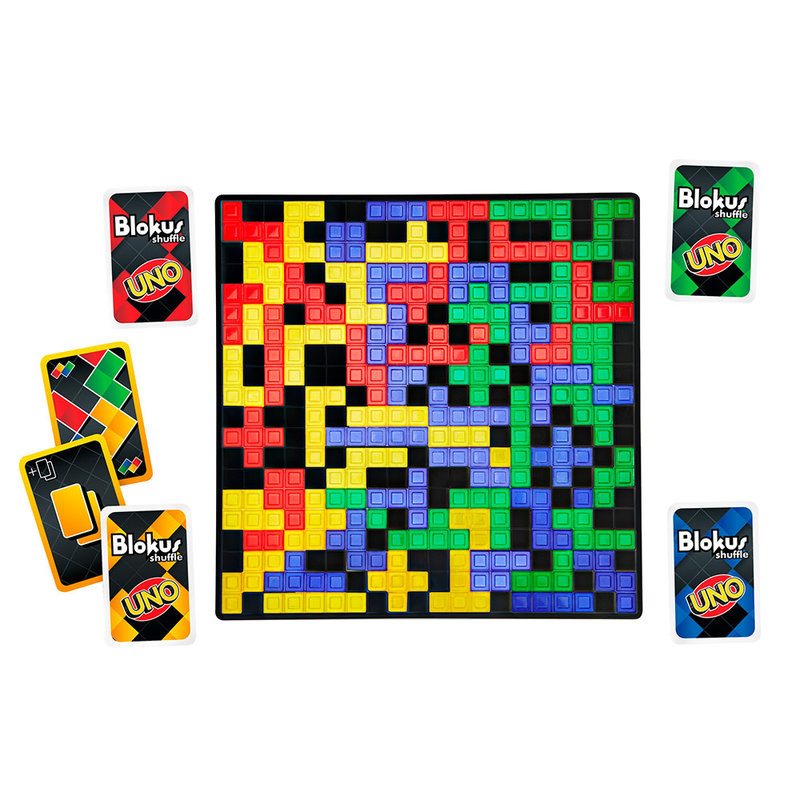Mattel Uno Blokus Shuffle (ML)