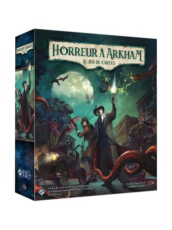 Fantasy Flight Games Horreur à Arkham - Jeu de Cartes - Jeu de Base Révisé (Fr)