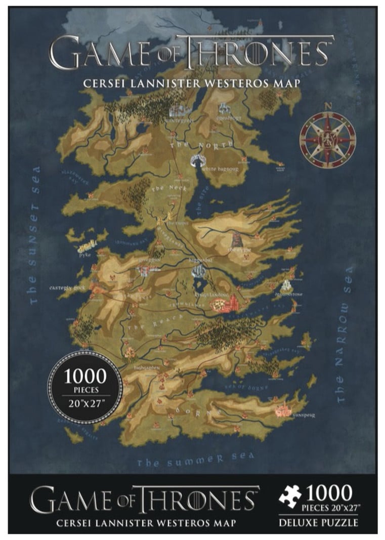 Dark Horse Deluxe Game of Thrones - Cersei Lannister Westeros Map