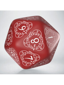 Q Workshop D20 Level Counter - Red with White writing