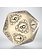 Q Workshop D20 level counter - beige with black writing