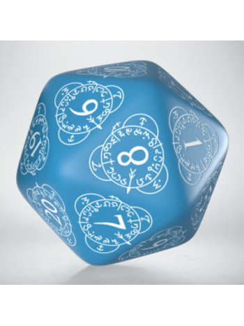 Q Workshop D20 level counter - blue with white writing