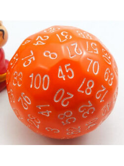 Chessex Die 100 faces Orange Frank
