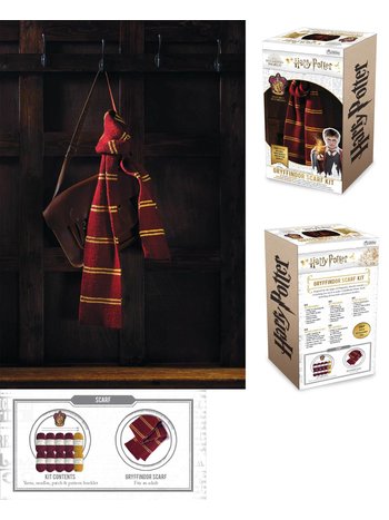 Eaglemoss Harry Potter - Knitting Kit Infinity Scarf Gryffindor
