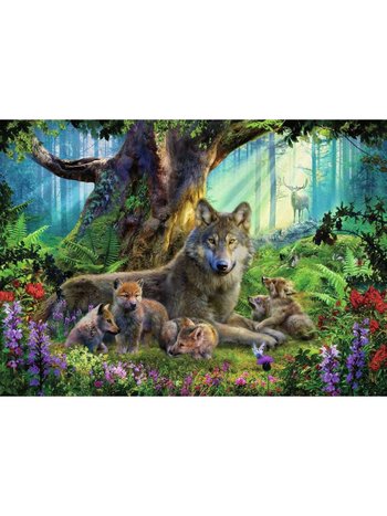 Ravensburger Famille de loups dans la Forêt