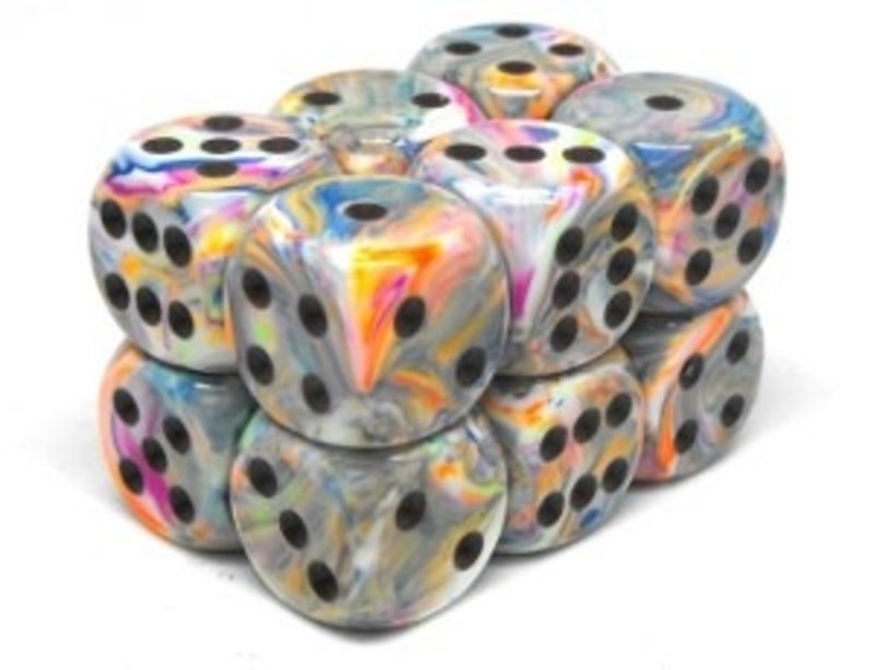 Chessex Brique de 12 d6 16mm Festive Vibrant