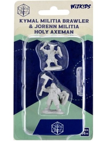 Wizkids Critical Role - Kymal Militia Brawler & Jorenn Militia Holy Axeman