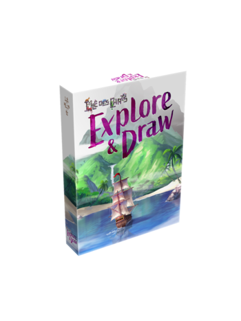 Lucky Duck  Games L'ile des Chats Explore and Draw (FR)