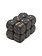 Chessex Brick 12 D6 Opaque Dark Grey with copper dots