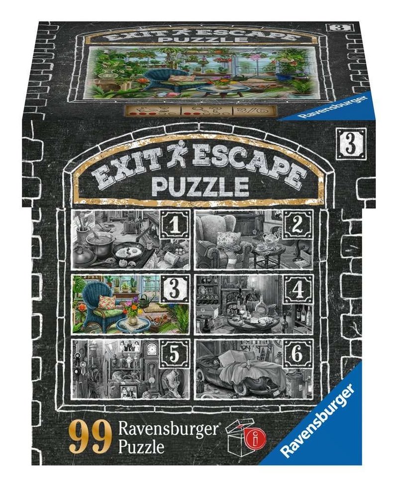 Ravensburger Exit/Escape Puzzle Boite #3 Le Jardin d'hiver