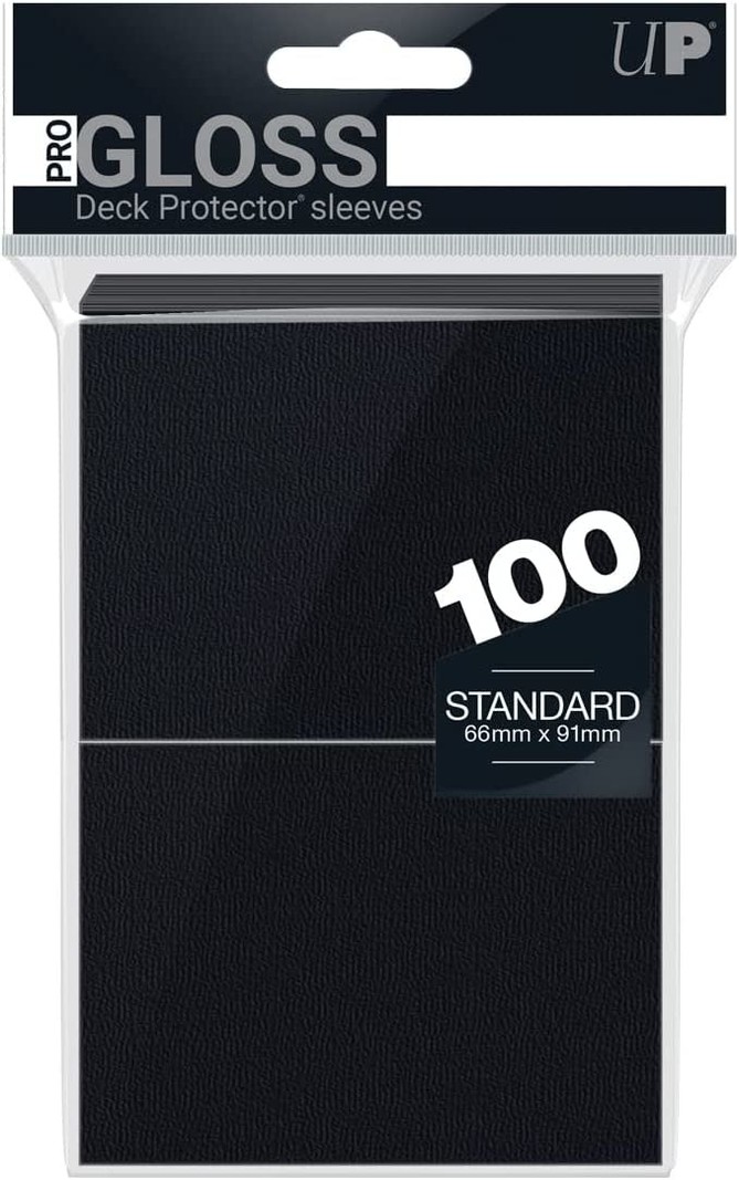 Ultra Pro Deck Protector Sleeves - Black pqt 100