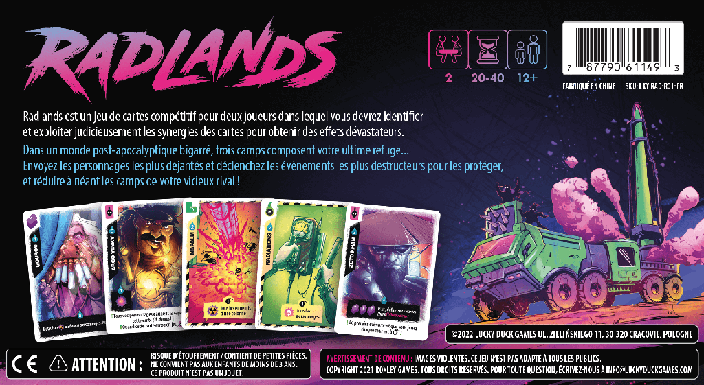 Lucky Duck Games Radlands (FR)