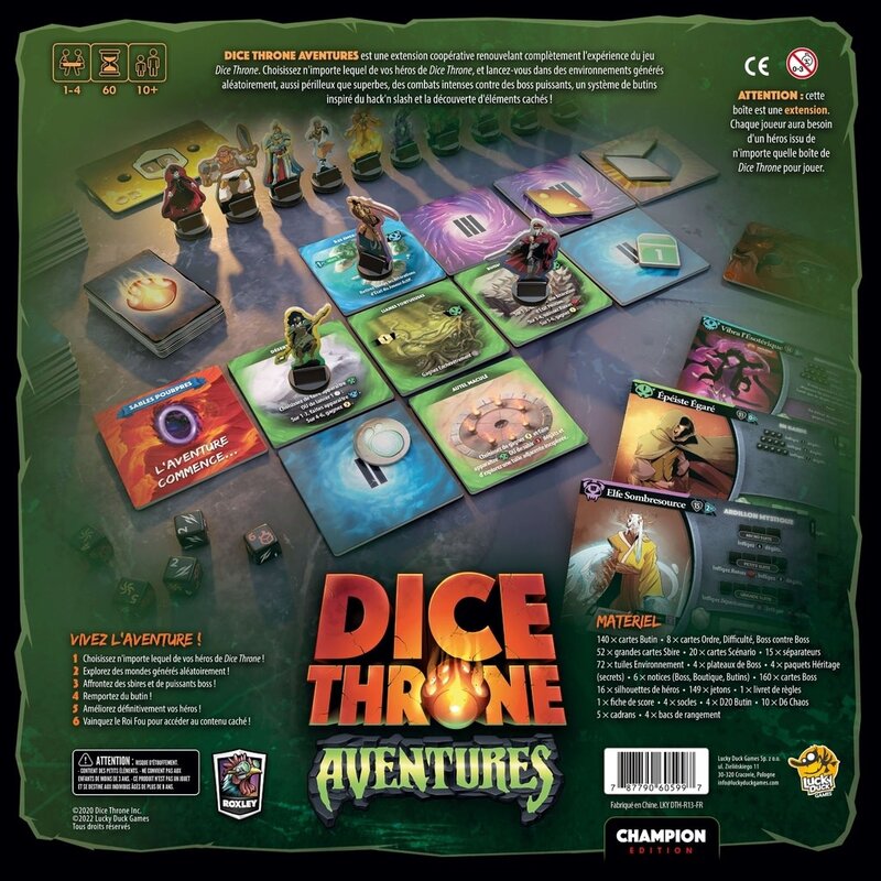 Lucky Duck  Games Dice Throne Adventures (FR)