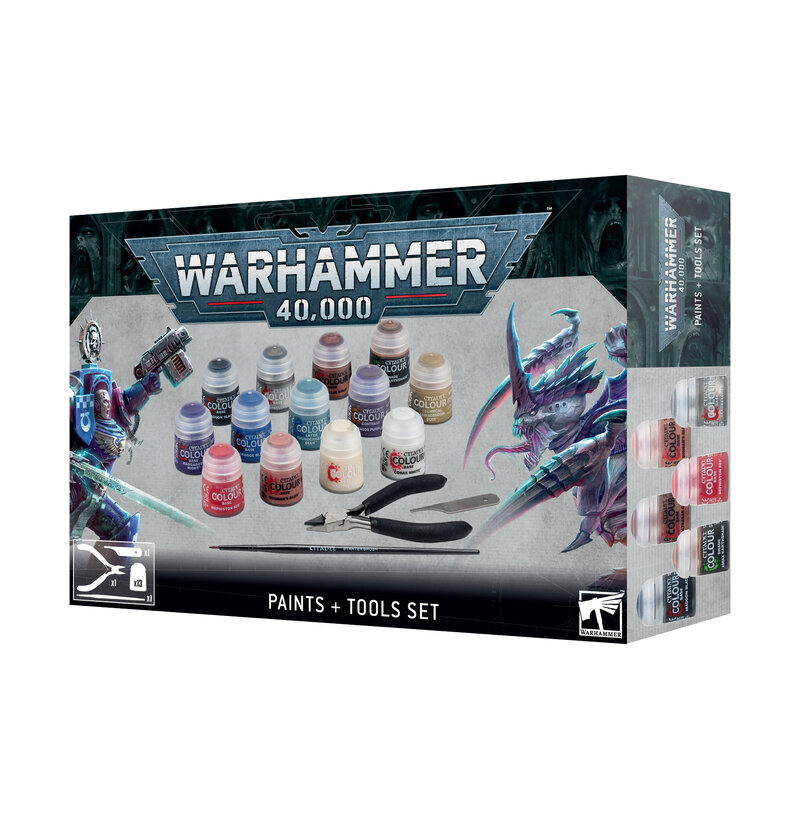 Warhammer 40K 40K Paints + Tools Set