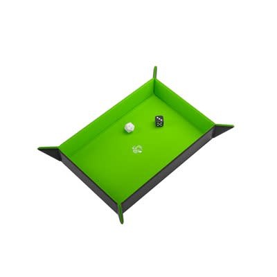 Gamegenic Gamegenic - Dice Tray Magnétique Rectangle Noir/Vert