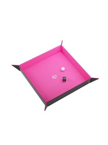 Gamegenic Dice Tray Magnétique Rectangle - Noir/Rose