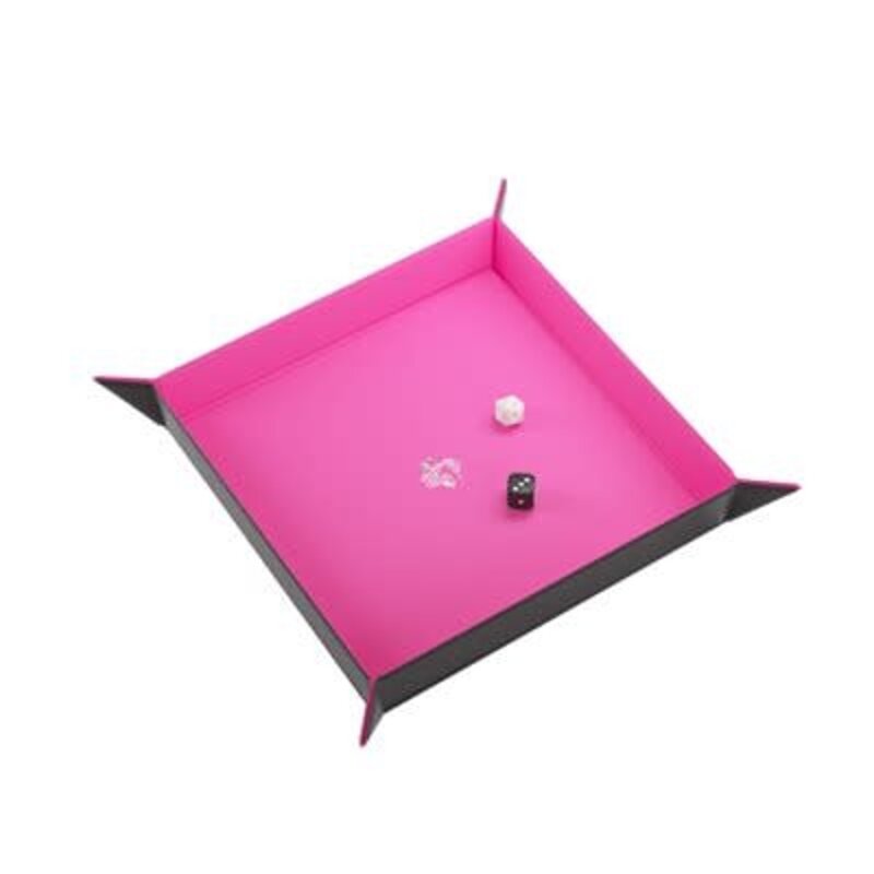 Gamegenic Dice Tray Magnétique Rectangle - Noir/Rose