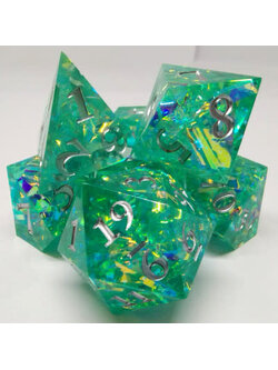 Désirable Games Prismatic Teal Sharp Dice Icicles