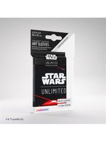 Gamegenic Star Wars Unlimited Art Sleeves Space Red