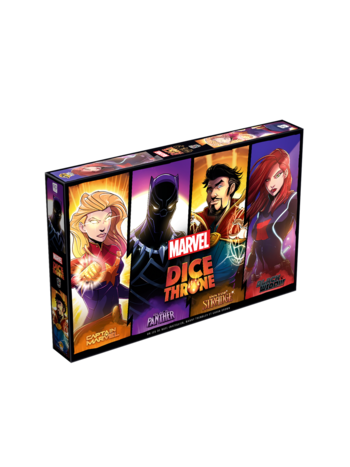 Lucky Duck  Games Marvel Dice Trhone - Black Widow VS Doctor Strange VS Captain Marvel VS Black Panther (FR)