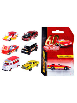 Majorette Majorette -1:64 Édition 60e anniversaire assortiment de 6