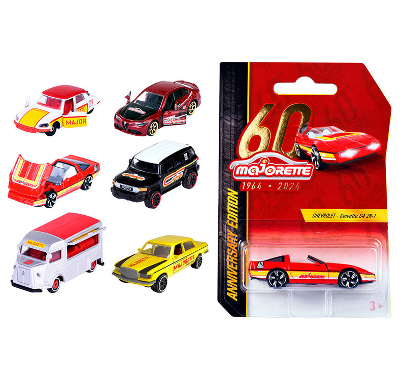 Majorette Majorette -1:64 Édition 60e anniversaire assortiment de 6