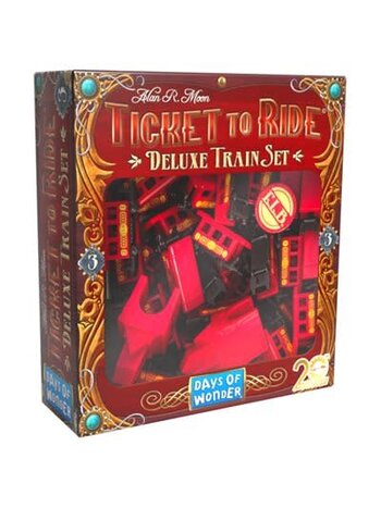 Days Of Wonder Ticket to Ride Deluxe Train Set #3 Red