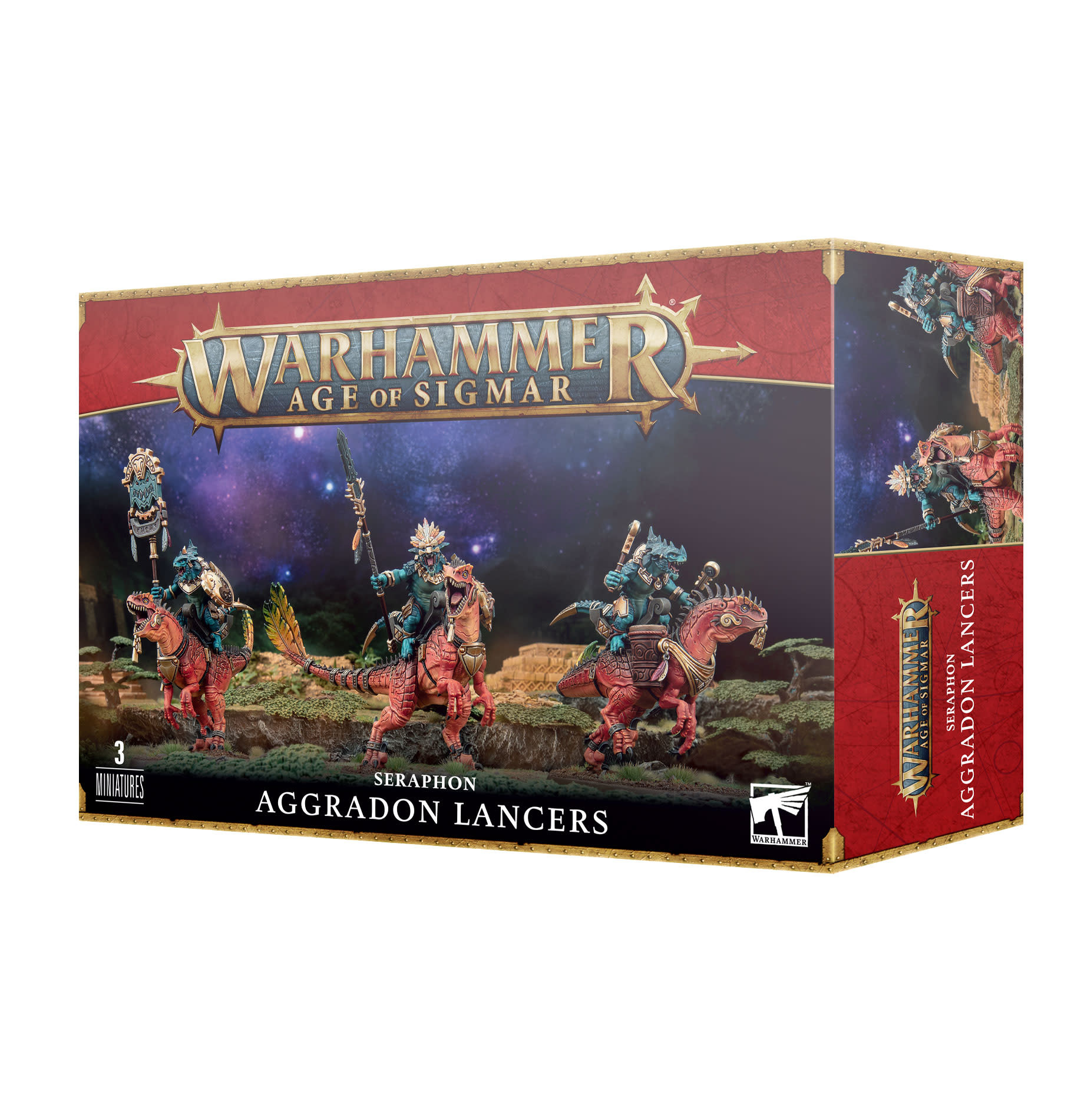 Age of Sigmar Seraphon - Aggradon Lancers