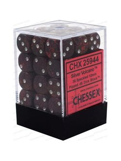 Chessex Brique 36 D6 Picoté Volcan/Argent