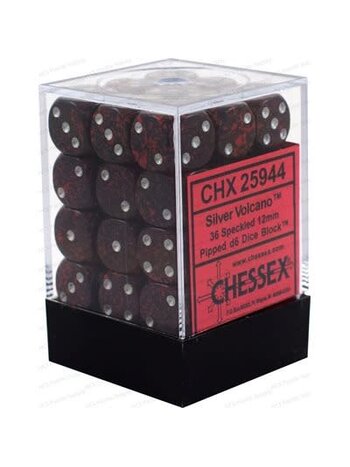 Chessex Set 36 D6 Speckled Silver Volcano