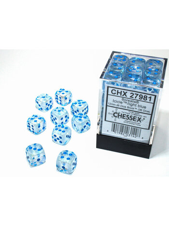 Chessex Set 36 D6 Borealis Icicle/Light Blue
