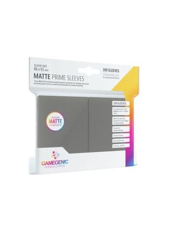 Gamegenic Gamegenic - Matte Prime Sleeves - Gris Foncé