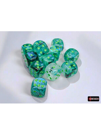 Chessex Borealis Luminary 12D6 Kelp/Light Green