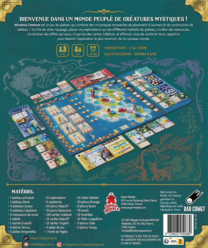 Super Meeple Wondrous Creatures (FR)