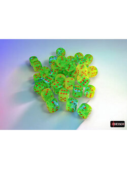 Chessex Brique 36 D6 Plasma Green-Teal/Orange