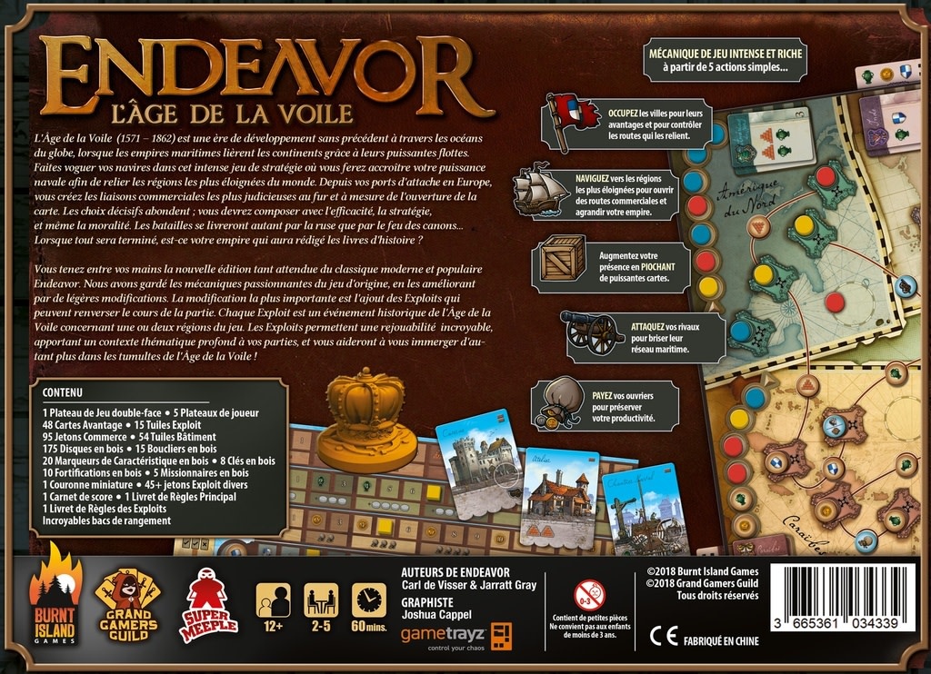 Super Meeple Endeavor - L'âge de la Voile (FR)