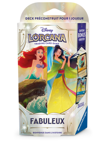 Ravensburger Disney Lorcana - Fabuleux Deck de Départ - Ariel & Mulan (FR)