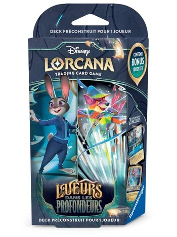 Ravensburger Disney Lorcana - Lueurs dans les Profondeurs Starter Deck Judy Hopps & Robin des Bois (FR)
