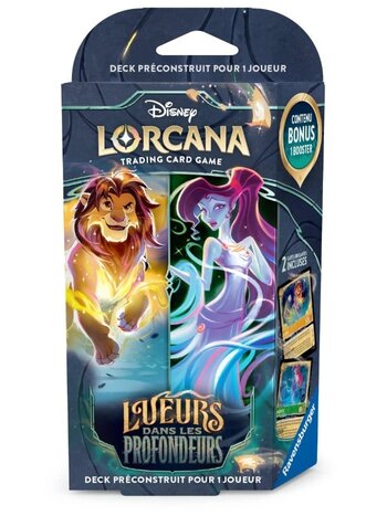 Ravensburger Disney Lorcana - Lueurs dans les Profondeurs Starter Deck Simba & Megara (FR)