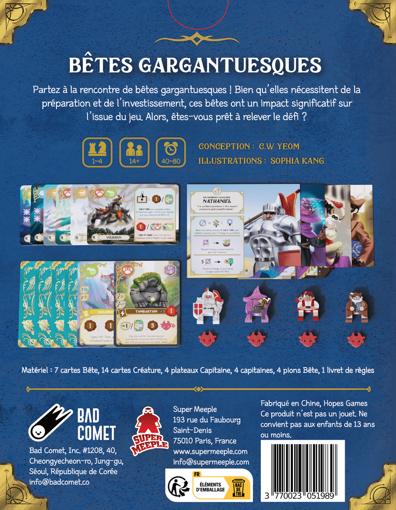 Super Meeple Wondrous Creatures - Bêtes Gargantuesques (FR)
