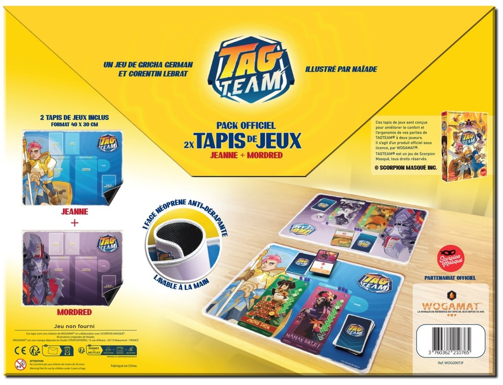 Wogamat Tag Team Tapis de jeu Mordred et Jeanne (FR)
