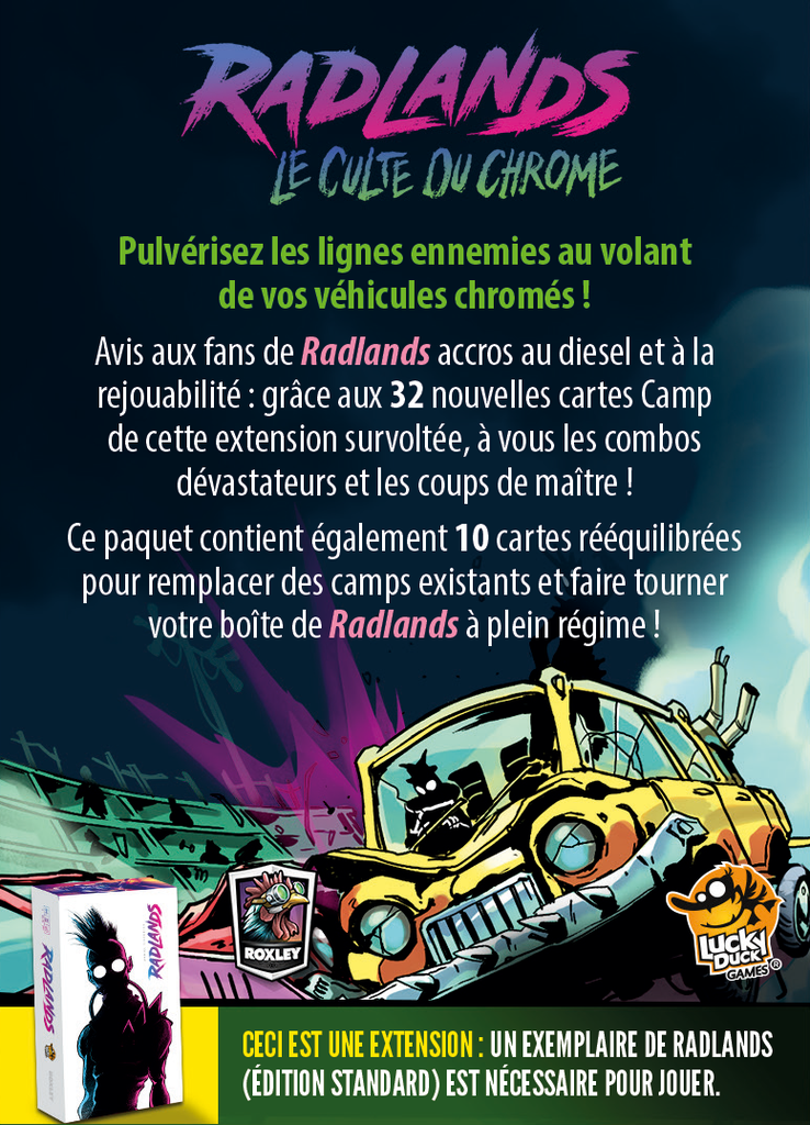 Lucky Duck Games Radlands - Ext. Culte du Chrome (FR)