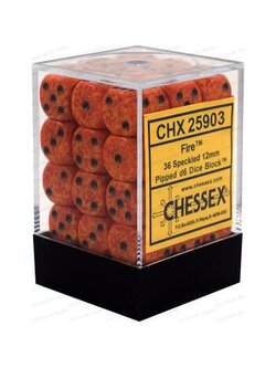 Chessex Set 36 D6 Speckled Fire