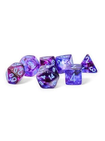Chessex Set7D Poly Mega Nocturnal/Blue Luminary