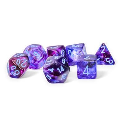 Chessex Ensemble 7D Poly Mega Nocturnal/Blue Luminary